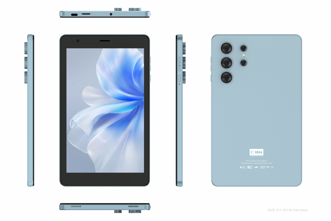 C ιδέα 8 ιντσών Wifi Tablet με 8+512GB Αποθήκευση MTK6737 Quad Core Processor 800x1280 IPS Εικονική οθόνη CM826