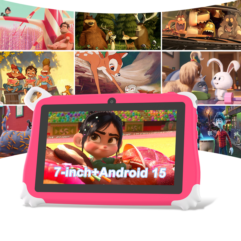 C Idea Android 15 Kids Tablet 8+256GB Εκπαιδευτικό Tablet Kidspad με φιλικό APP CM86 ροζ
