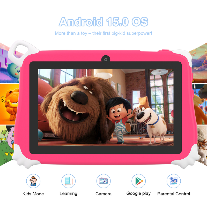 C Idea Android 15 Kids Tablet 8+256GB Εκπαιδευτικό Tablet Kidspad με φιλικό APP CM86 ροζ