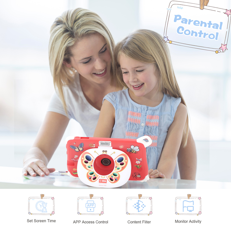 Παιδικό Tablet C Idea Android 15 8+256GB Εκπαιδευτικό Tablet Kidspad με Φιλική Εφαρμογή CM86 κόκκινο