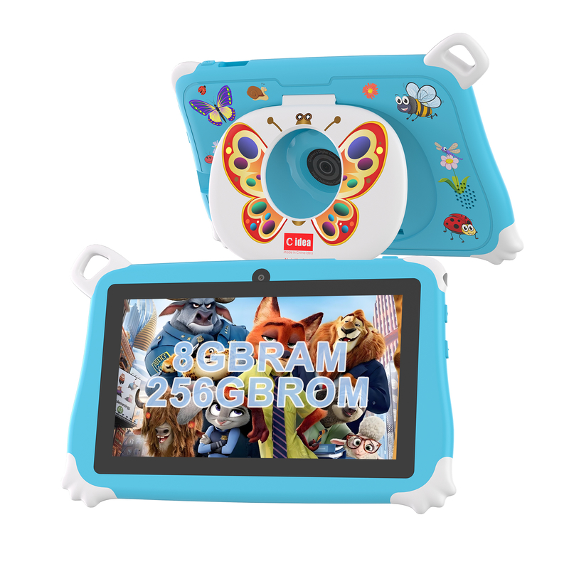 C Idea Android 15 Kids Tablet 8+256GB Εκπαιδευτικό Tablet Kidspad με φιλική APP CM86 μπλε