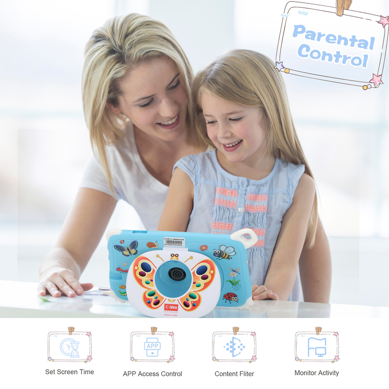 C Idea Android 15 Kids Tablet 8+256GB Εκπαιδευτικό Tablet Kidspad με φιλική APP CM86 μπλε