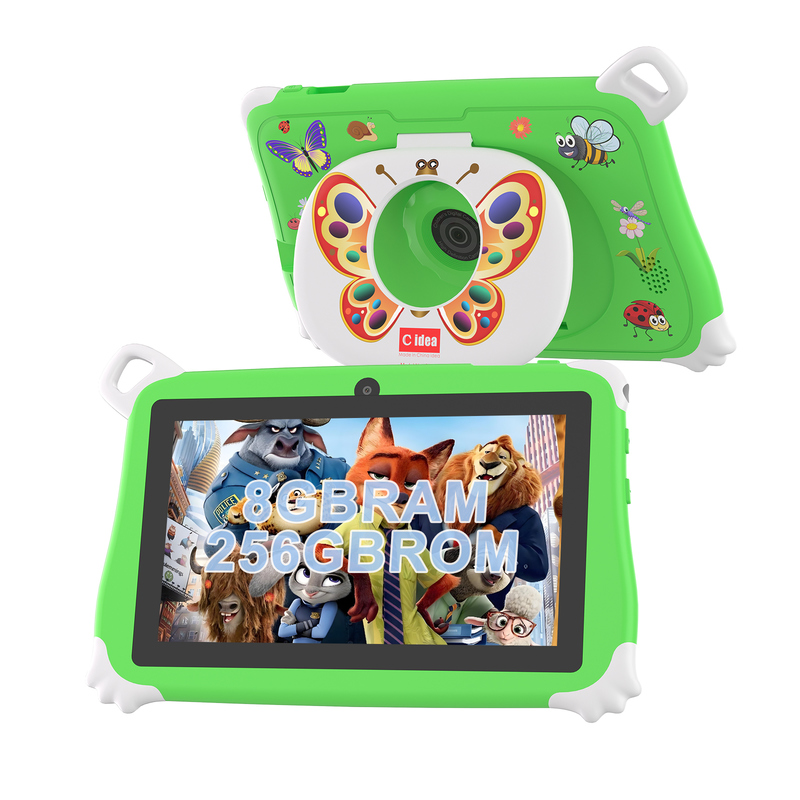 C Idea Android 15 Kids Tablet 8+256GB Εκπαιδευτικό Tablet Kidspad με φιλικό APP CM86 πράσινο