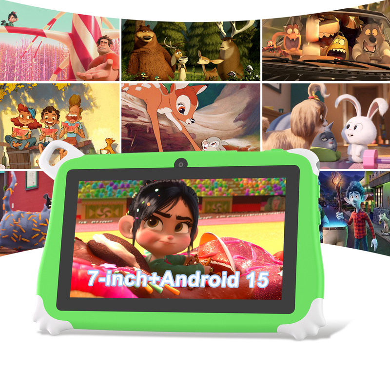C Idea Android 15 Kids Tablet 8+256GB Εκπαιδευτικό Tablet Kidspad με φιλικό APP CM86 πράσινο