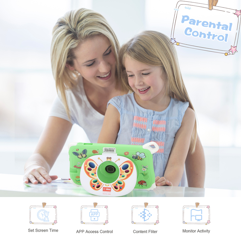 C Idea Android 15 Kids Tablet 8+256GB Εκπαιδευτικό Tablet Kidspad με φιλικό APP CM86 πράσινο