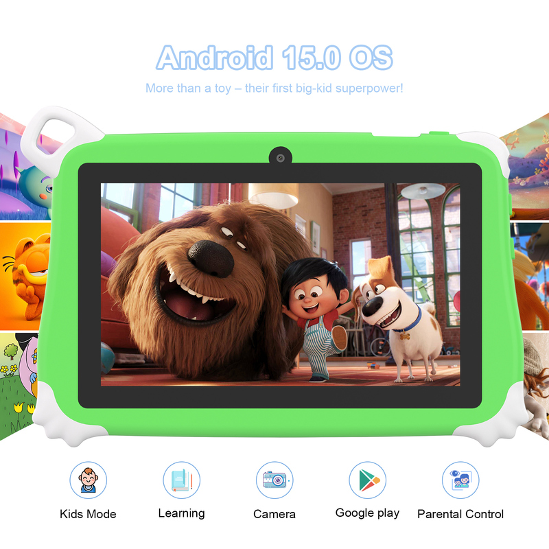 C Idea Android 15 Kids Tablet 8+256GB Εκπαιδευτικό Tablet Kidspad με φιλικό APP CM86 πράσινο
