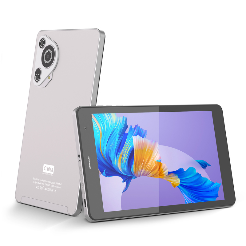 C idea Youth ασημένιο Tablet 8 ιντσών Android 15 με υποδοχή κάρτας tf, WiFi, 8GB + 512GB, 800*1280 IPS incell CM828