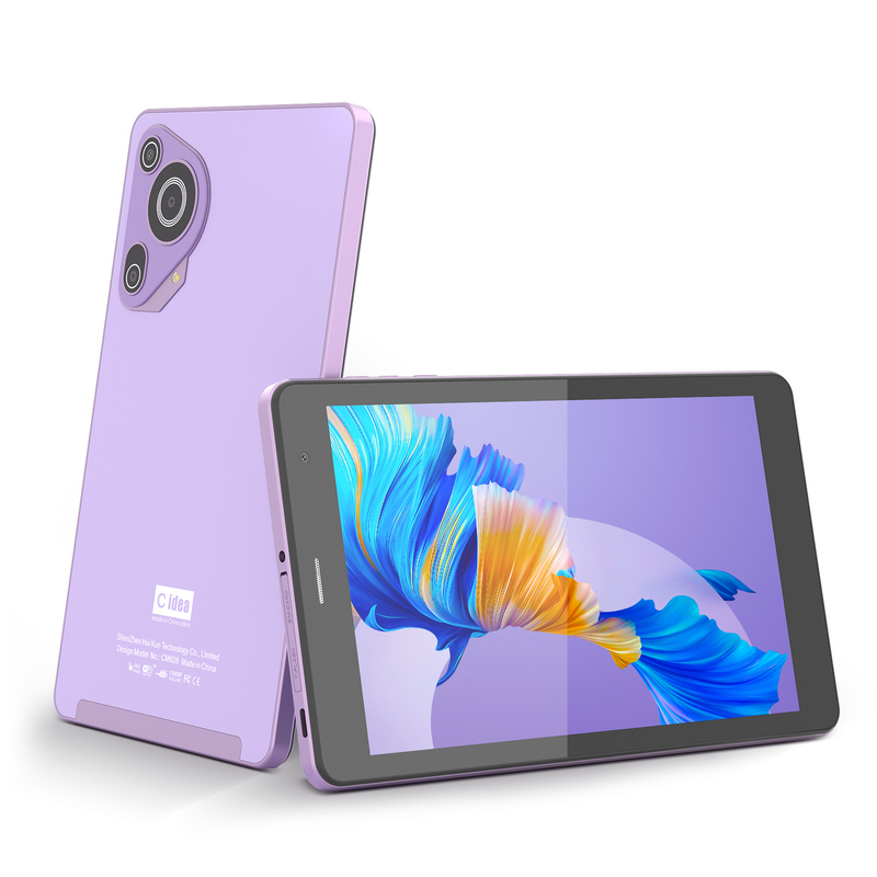 C idea Youth purple 8 Inch Tablet Android 15 με υποδοχή κάρτας tf, WiFi, 8GB +512GB, 800*1280 IPS incell CM828