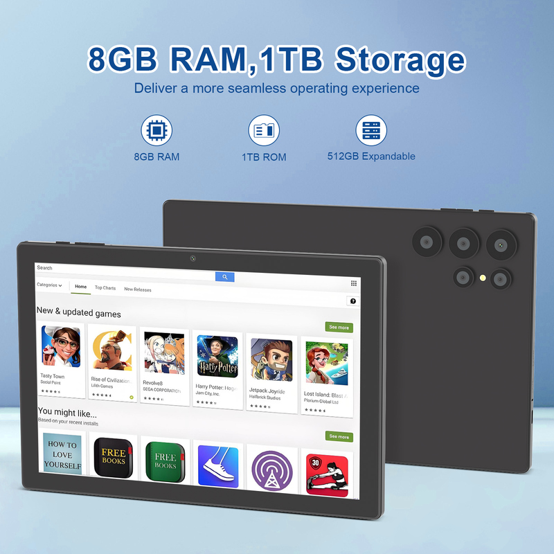 C ιδέα 10,1 ιντσών Android WiFi Touch Screen Tablet PC με 5G LET πληκτρολόγιο CM8900plus