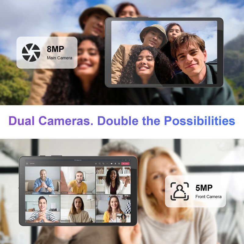 C idea 8 Inch Smart Tablet PC With Keyboard 8GB RAM+512 ROM 800*1340 IPS  incell Touchscreen Display gray CM866