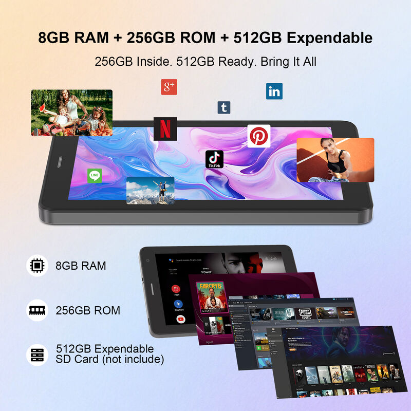 C idea 7 بوصة أندرويد تابلت ذكي 8+256 جيجابايت 8*CortexTm-A53 واي فاي تابلت شاشة لمس عالية الدقة CM517 air