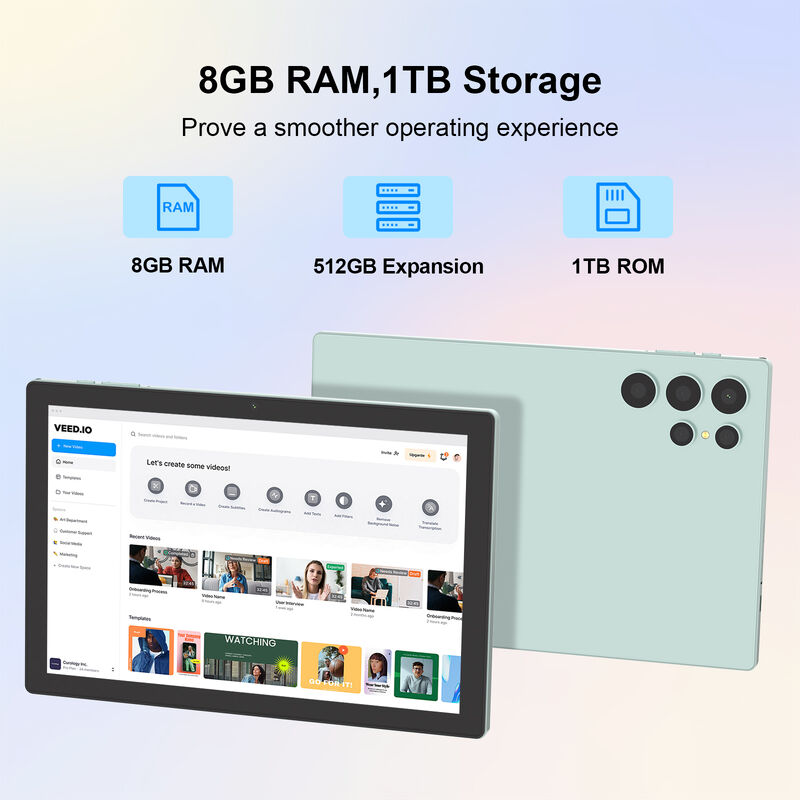 C Idea 10 ιντσών Tablet Android με Επεξεργαστή Snapdragon και Πληκτρολόγιο για Φοιτητές CM9000ultra Πράσινο