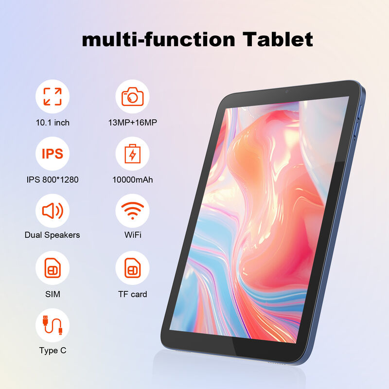 C Idea ODM/OEM 10,1 ιντσών Android 16 Business Tablet PC 8GB RAM 1TB Αποθήκευση Wi-Fi FHD Επαφή οθόνη (CM10017 Air-Blue)